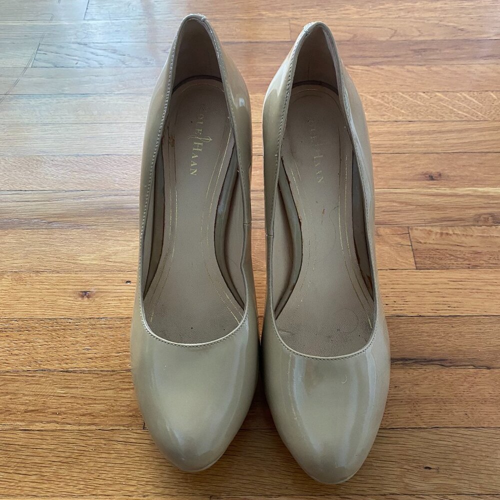 Cole Haan Nike Air Nude Patent Leather Pumps 7 1/2 B